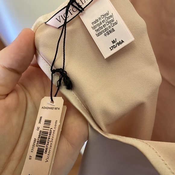 Victorias Secret Satin Nightie Dress Sexy Slip Nightdress Pink Pyjamas - Picture 6 of 9